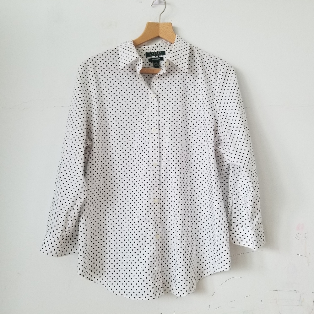 ❤Lauren Ralph Lauren Button Down Shirt, 100% Cotton, non-iron, XL